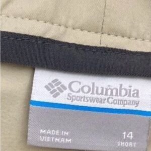 Columbia Women's Beige Omni-Shield Advanced Repellency Hiking Pants Size 14